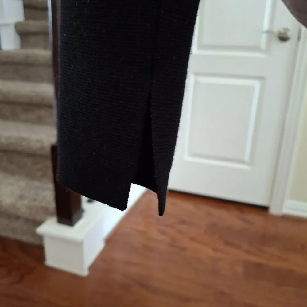 Diane von Furstenberg Colorblock Turtleneck Knit Sweater Women XS Fit Asymmetric